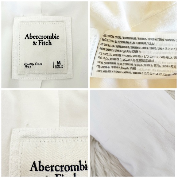 Abercrombie & Fitch Linen Blend Blazer M - Picture 7 of 12